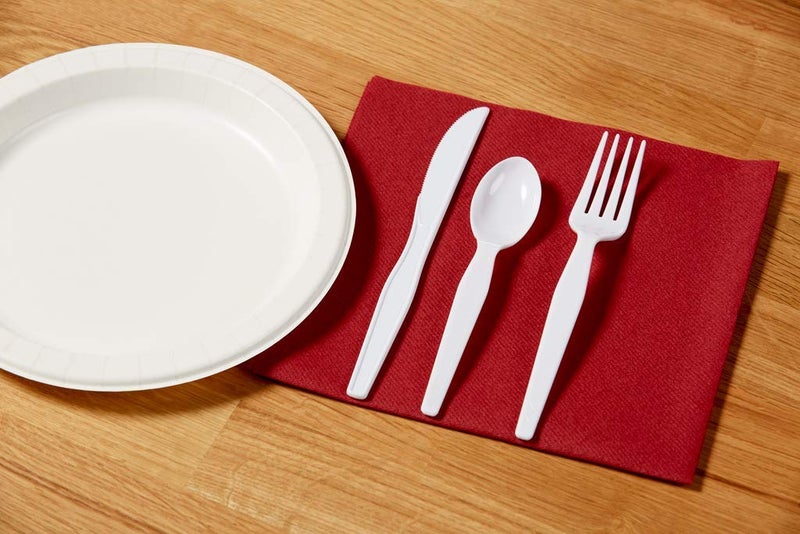Georgia-Pacific Dixie 6" Heavy-Weight Polystyrene Plastic Teaspoon by GP PRO (Georgia-Pacific), White, TH217, (Case of 1,000) - Image 2