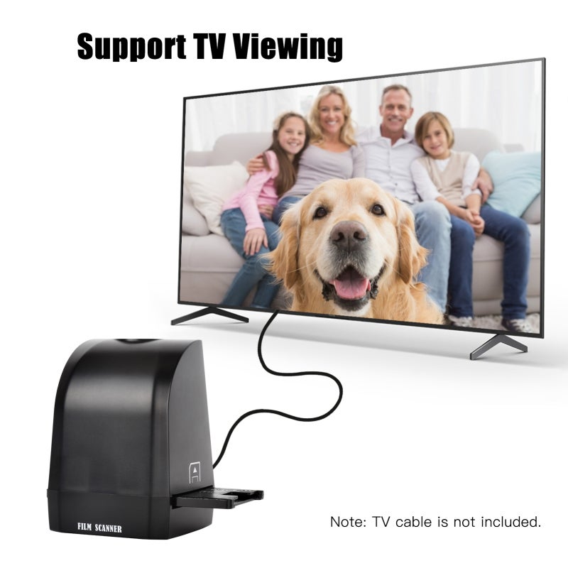 Film Scanner: 8 Megapixel CMOS Sensor, 2400dpi/4800dpi, Quick One Button Scan, Photo Scanner - Easy to Use, Portable ABS Build, Convert Slides to Digital for Photography Enthusiasts, Home Memory Prese - Image 4