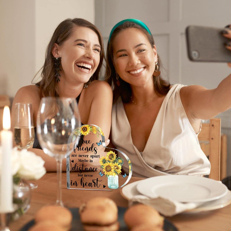 Yulejo Friendship Gifts for Women Christmas Thank You Gifts Sunflower Flower Gift Inspirational Office Appreciation Gifts for Women Friends Coworker Teacher (Sunflower Butterfly) - Image 4