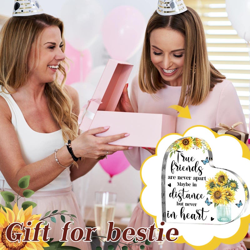 Yulejo Friendship Gifts for Women Christmas Thank You Gifts Sunflower Flower Gift Inspirational Office Appreciation Gifts for Women Friends Coworker Teacher (Sunflower Butterfly) - Image 5