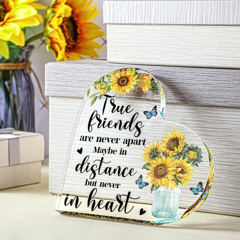 Yulejo Friendship Gifts for Women Christmas Thank You Gifts Sunflower Flower Gift Inspirational Office Appreciation Gifts for Women Friends Coworker Teacher (Sunflower Butterfly) - Image 3