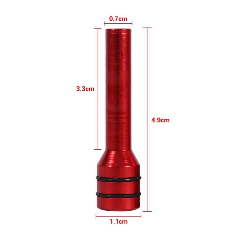 comfrt 2PCS Car Door Knobs Interior, Interior Door Lock Knob Door Lock Pins Cover Aluminum Interior Door Lock for Car(Red) Car Door Lock Knobs - Image 3