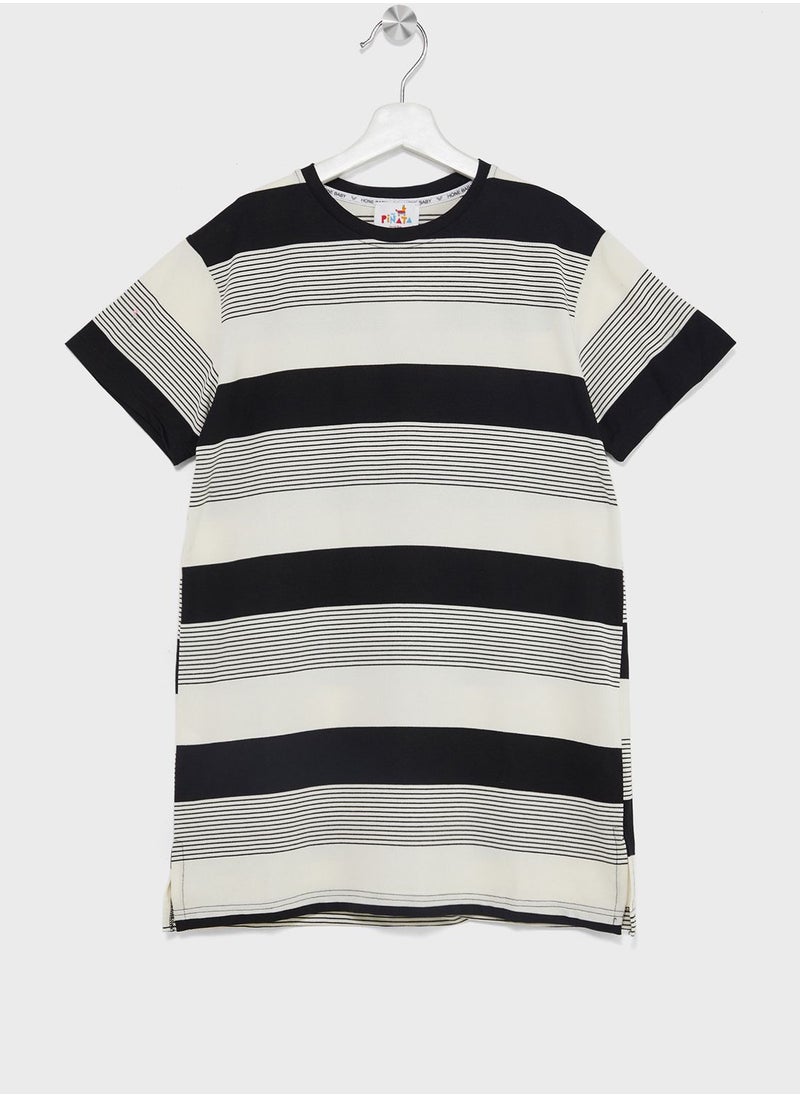 Pinata - Girls Stripe T Shirt Dress - Image 1
