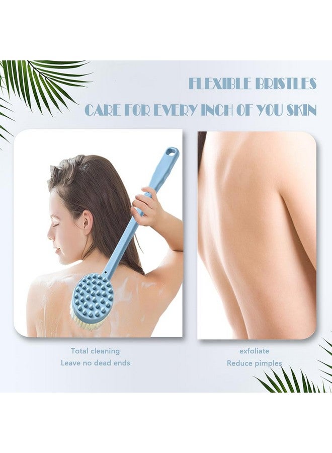 WOBEVB Wobeve Shower Brush Back Brush Long Handle For Shower Body Exfoliator For Wet Or Dry Brushing - Image 2