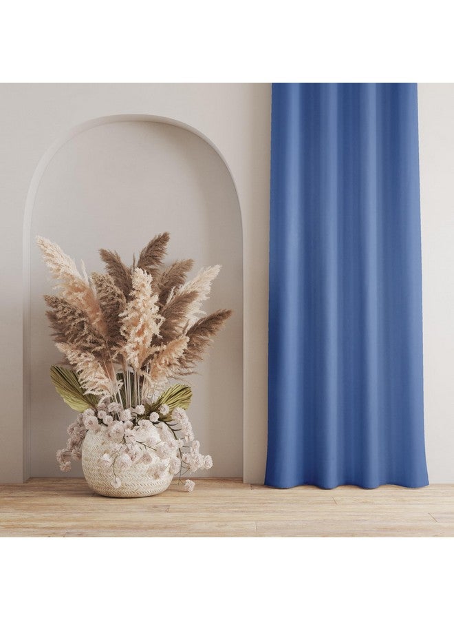 LaVichitra 2 Pieces Premium Blackout Curtains - Thermal Insulated, 3 Layered, 100% Opaque Long Door Curtain - 9 ft, Light Blue - Image 2