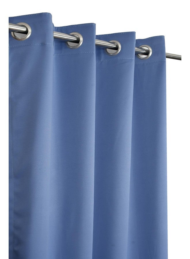 LaVichitra 2 Pieces Premium Blackout Curtains - Thermal Insulated, 3 Layered, 100% Opaque Long Door Curtain - 9 ft, Light Blue - Image 4