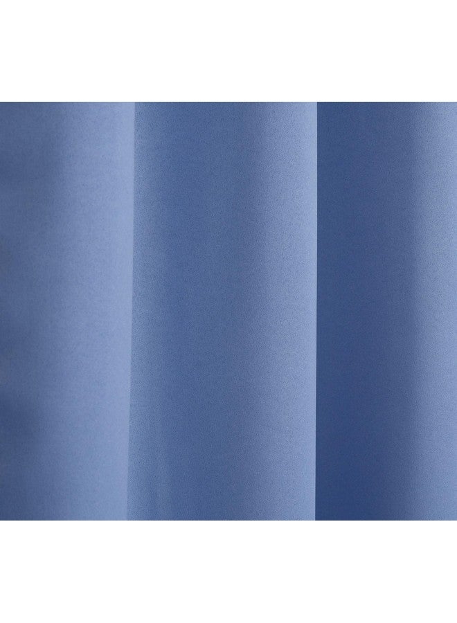 LaVichitra 2 Pieces Premium Blackout Curtains - Thermal Insulated, 3 Layered, 100% Opaque Long Door Curtain - 9 ft, Light Blue - Image 5