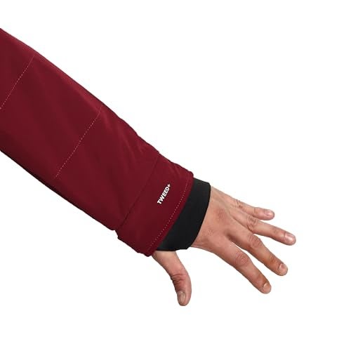 HIVER Men's Nylon Jacket Water Proof Full-Sleeved Standard Length Winter Jacket with Hood For Minus Degree (Wine, 4XL) - Image 3