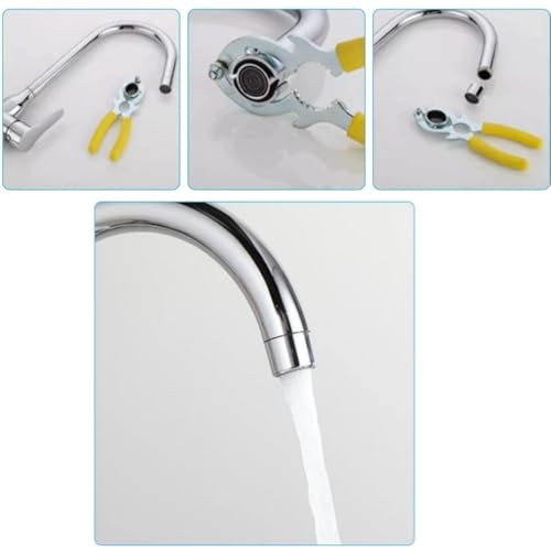 Jubobu Faucet wrench,Faucet Bubbler Wrench Kit,Faucet Aerator Disassembly Wrench Tool for Kitchen Sink Bathroom Tap Aerator, Installing Faucet Removal Repair Spanner Tool - Image 2