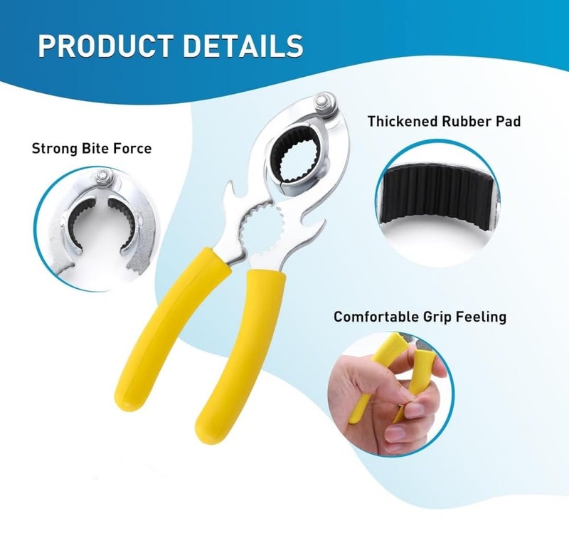 Jubobu Faucet wrench,Faucet Bubbler Wrench Kit,Faucet Aerator Disassembly Wrench Tool for Kitchen Sink Bathroom Tap Aerator, Installing Faucet Removal Repair Spanner Tool - Image 5