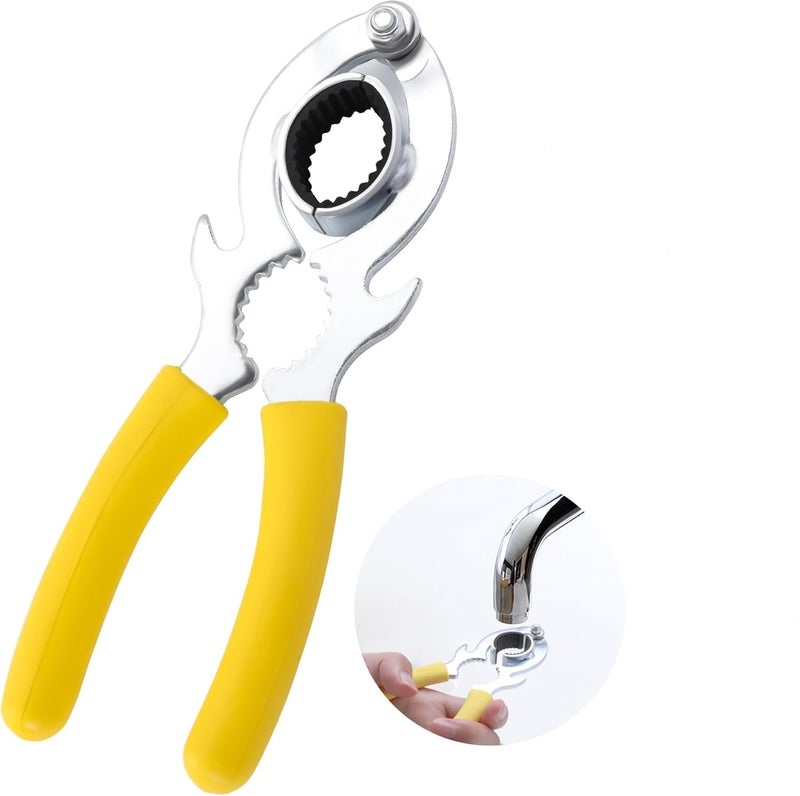 Jubobu Faucet wrench,Faucet Bubbler Wrench Kit,Faucet Aerator Disassembly Wrench Tool for Kitchen Sink Bathroom Tap Aerator, Installing Faucet Removal Repair Spanner Tool - Image 1