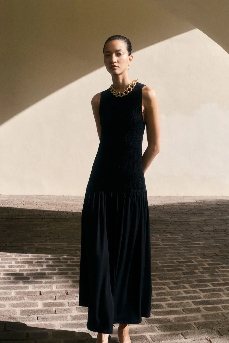 H&M Smocked jersey dress