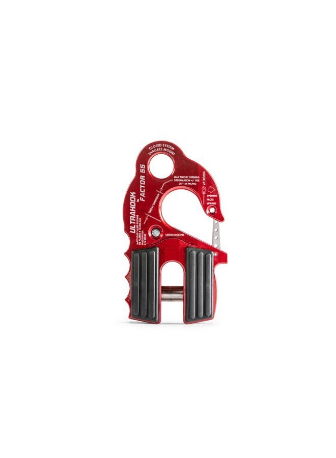 Factor 55 00250-01 UltraHook Winch Hook W/Shackle Mount Red - Image 1
