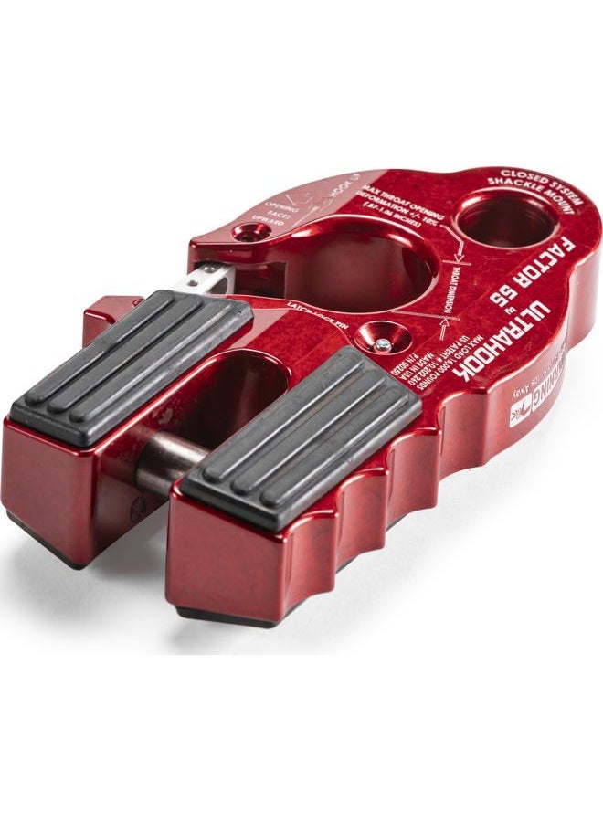 Factor 55 00250-01 UltraHook Winch Hook W/Shackle Mount Red - Image 4