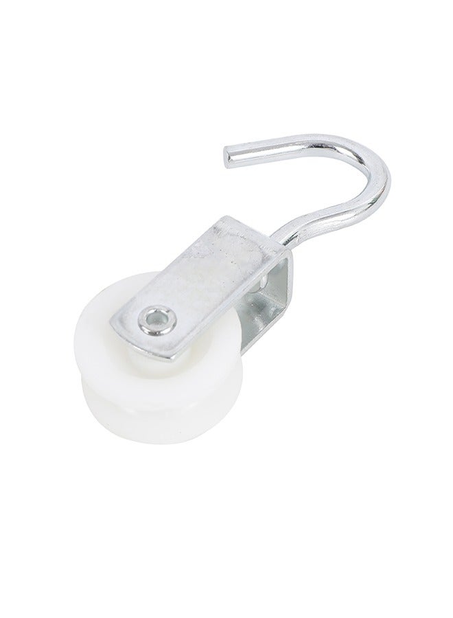 LAWAZIM Single Pulley with Hook - Grooved Wheel for Smooth Loading, Snap Hook for Easy Attachment, Perfect for Wire Rope, Clotheslines, Curtains, DIY Projects, and Material Handling  - Image 2