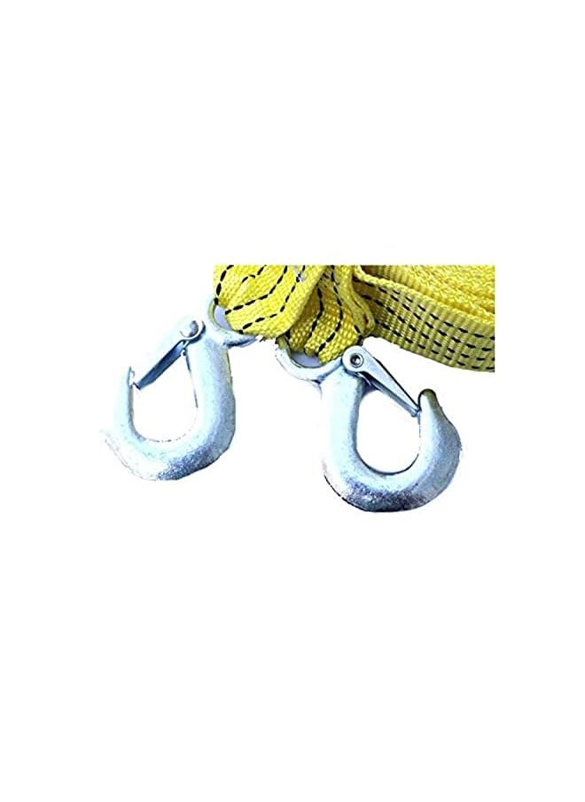 PROMASS Tons Tow Rope Nylon Car Trailer With Hook Traction Fluorescence Emergency  - Image 3