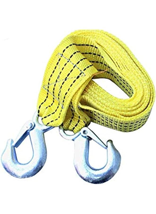 PROMASS Tons Tow Rope Nylon Car Trailer With Hook Traction Fluorescence Emergency  - Image 1