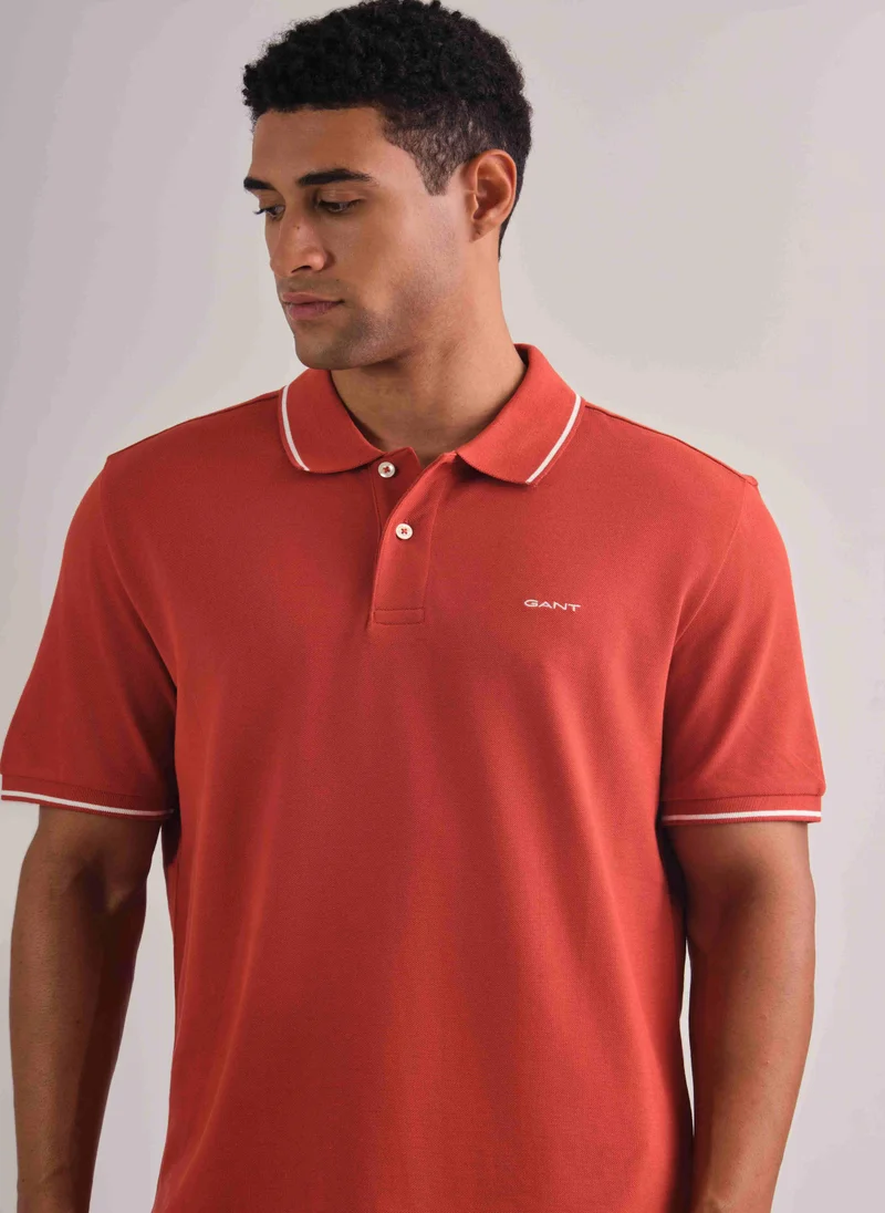 GANT Gant Tipping Short Sleeve Pique Polo