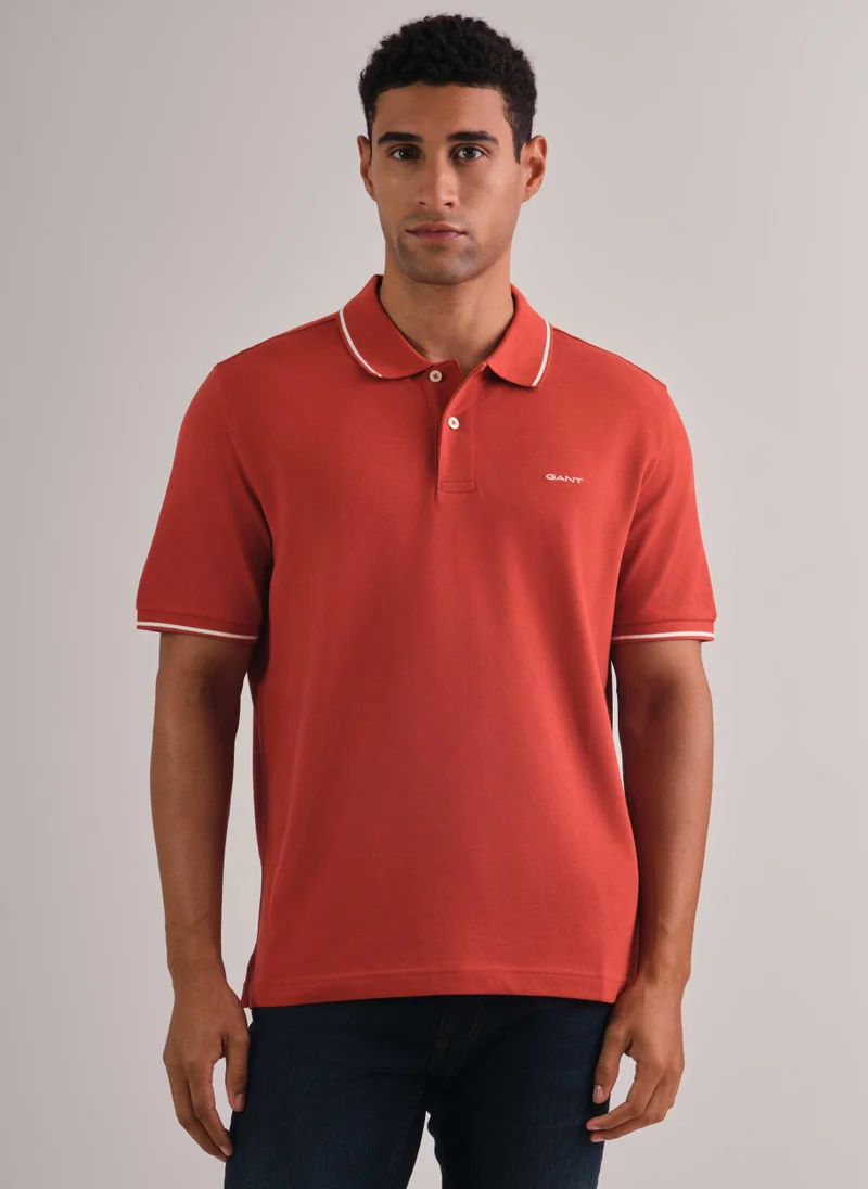 GANT Gant Tipping Short Sleeve Pique Polo