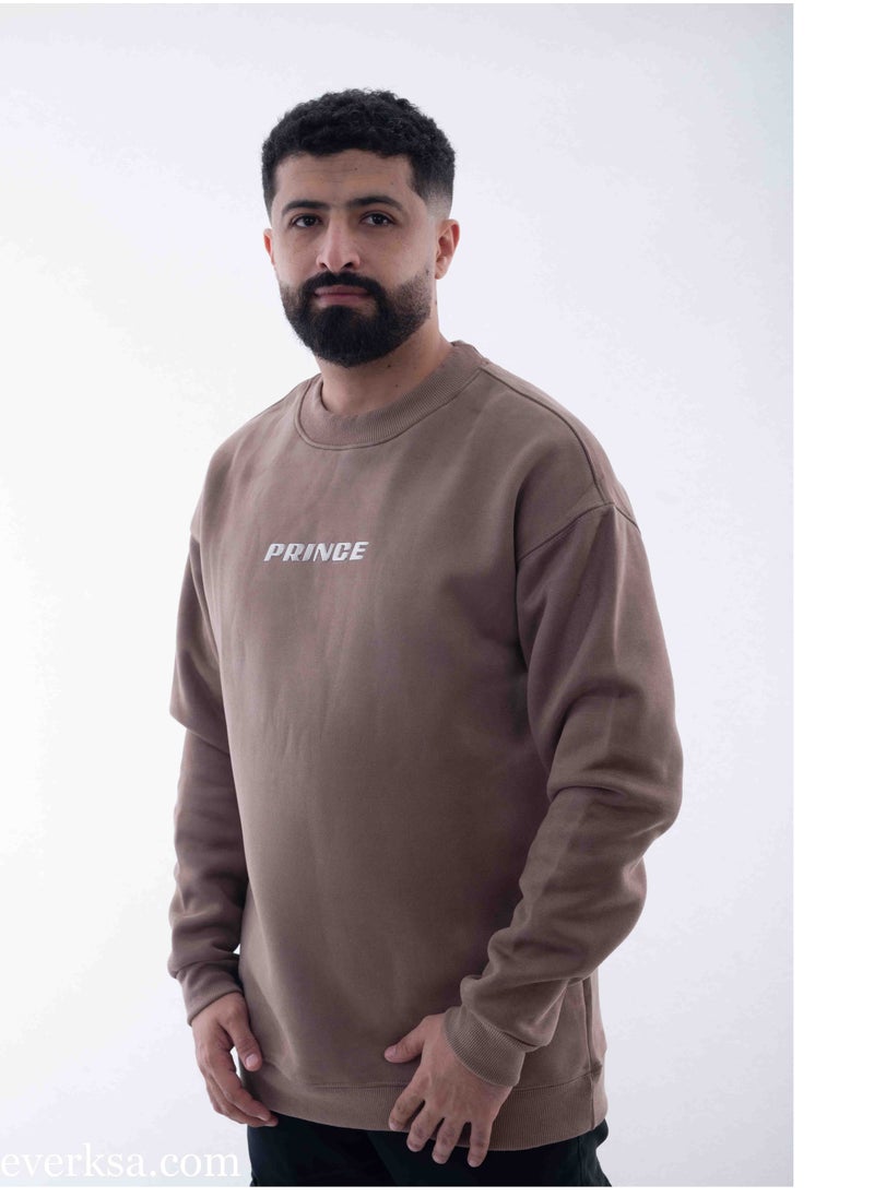 Everest Men's Brown Suede Sweater  - Image 1