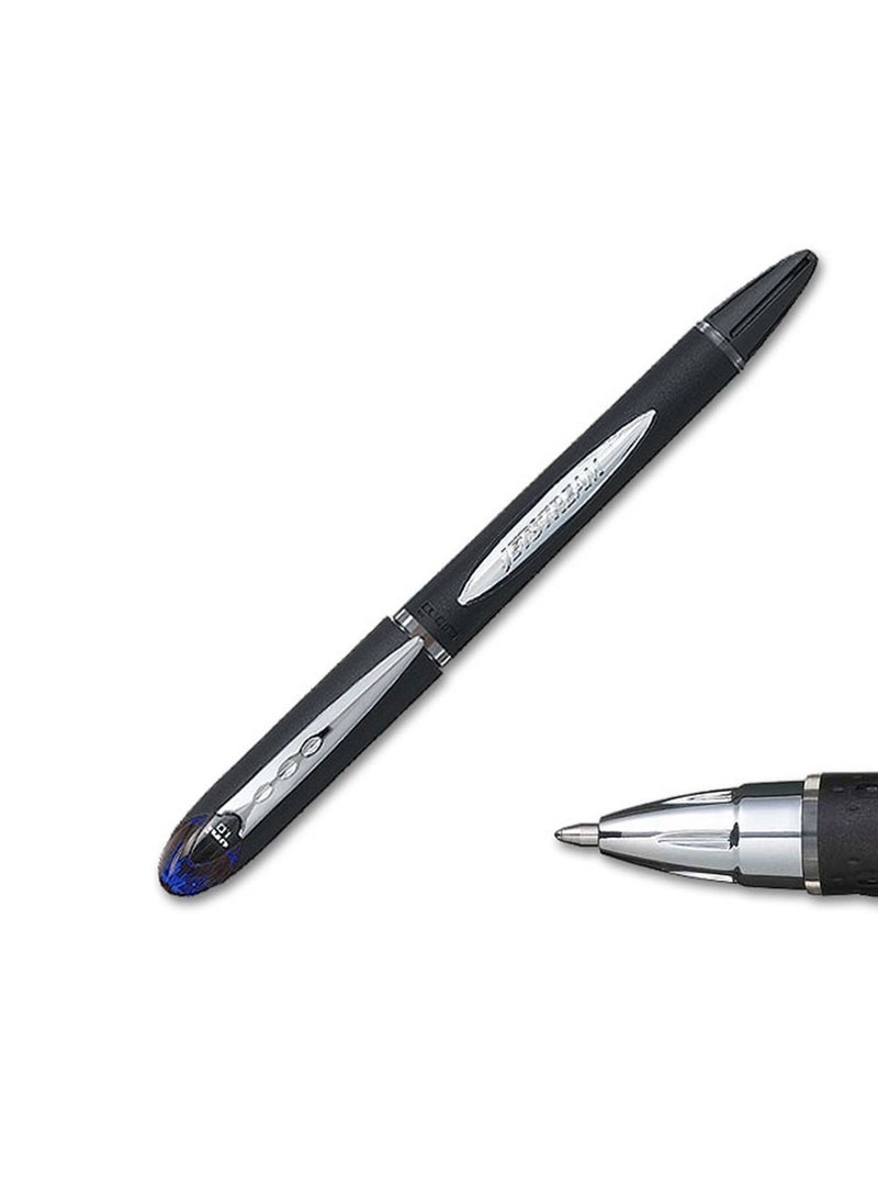 Uniball قلم جت ستريم SX210 رولر 1 قطعة بحبر أسود وأزرق 1.0 مم - Image 3