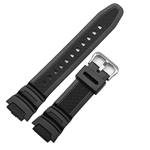 DBLACK ''CDS26'' 18mm Resin Watch Strap (Black) // Compatible With ''CASIO'' SGW-400H-1BVH, SGW-300H-1AVH & Other Model Watches (Black) - Image 3