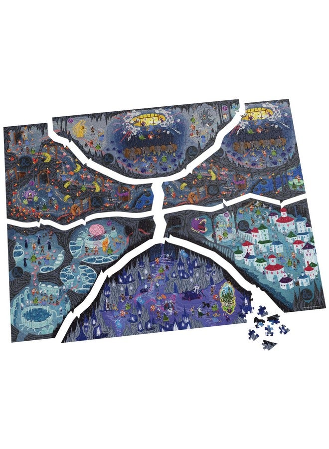 Spin Master Games Dungeons & Dragons, Build and Explore Adventure Puzzle, DND Adult Puzzles, Dungeons and Dragons 1000 Piece Puzzles for Adults and Kids Ages 12+ - Image 2