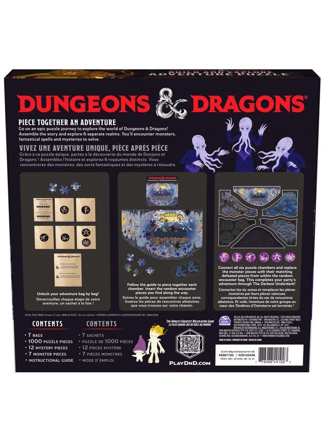 Spin Master Games Dungeons & Dragons, Build and Explore Adventure Puzzle, DND Adult Puzzles, Dungeons and Dragons 1000 Piece Puzzles for Adults and Kids Ages 12+ - Image 4