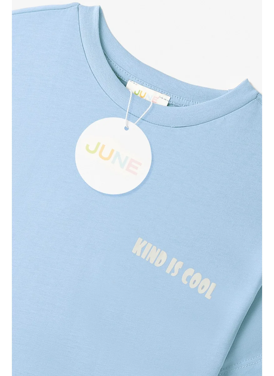 JUNE Boy Kind Is Cool Printed Shorts Set