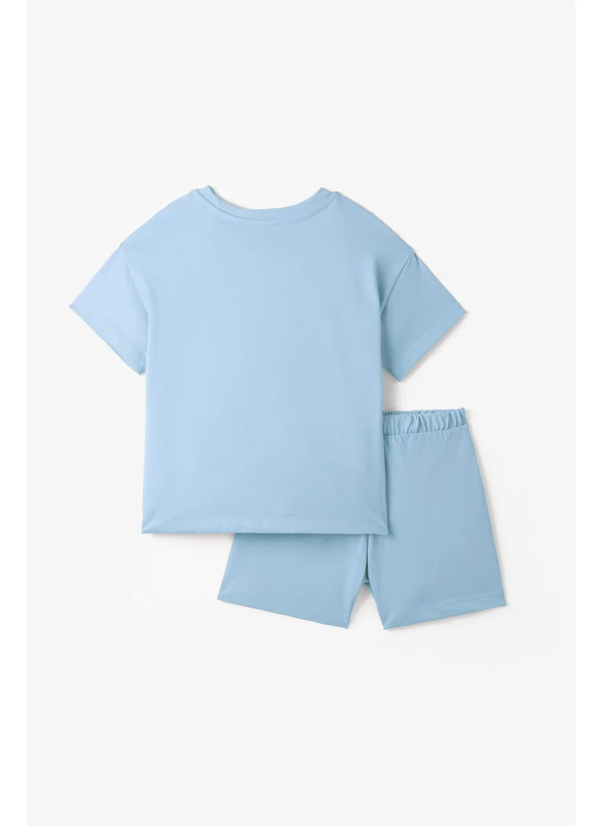 JUNE Boy Kind Is Cool Printed Shorts Set
