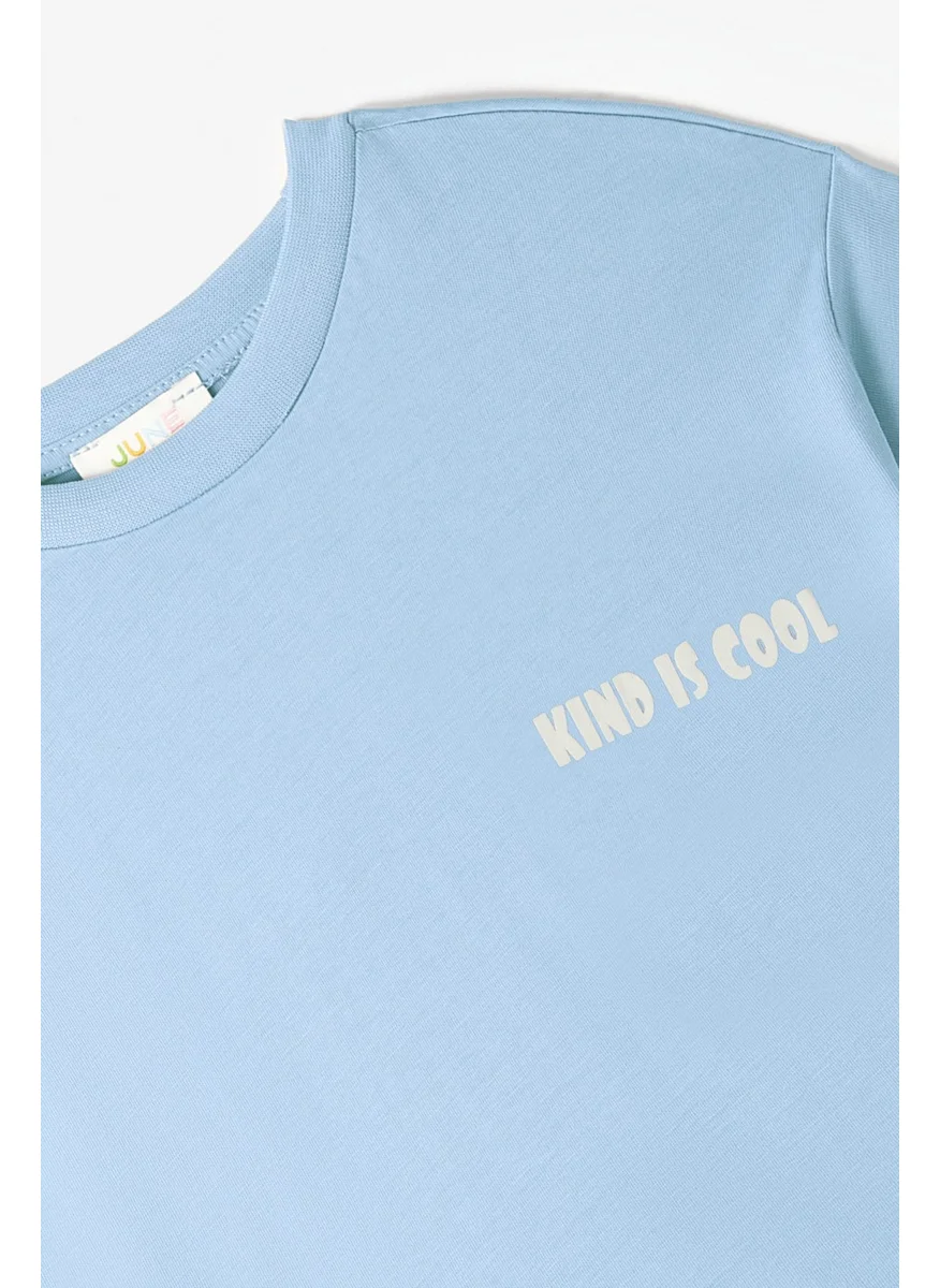 JUNE Boy Kind Is Cool Printed Shorts Set