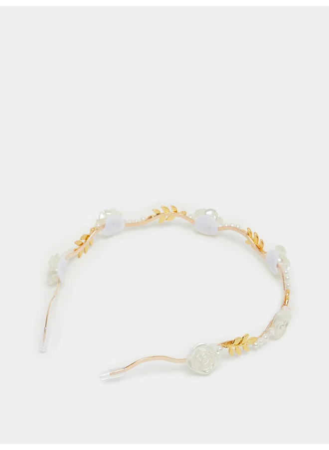 ستايلي Styli Embellished Faux Pearl Headband