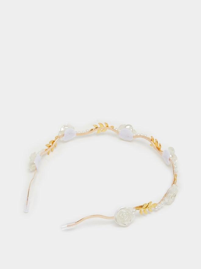 Styli Embellished Faux Pearl Headband - Image 2