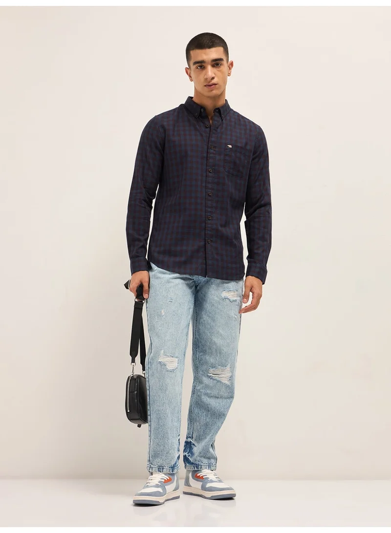 THE BEAR HOUSE  Men’s Long Sleeve Shirt – Classic, Comfortable and Stylish Essential for Work, Travel or Casual Outings for Men | Best Price UAE