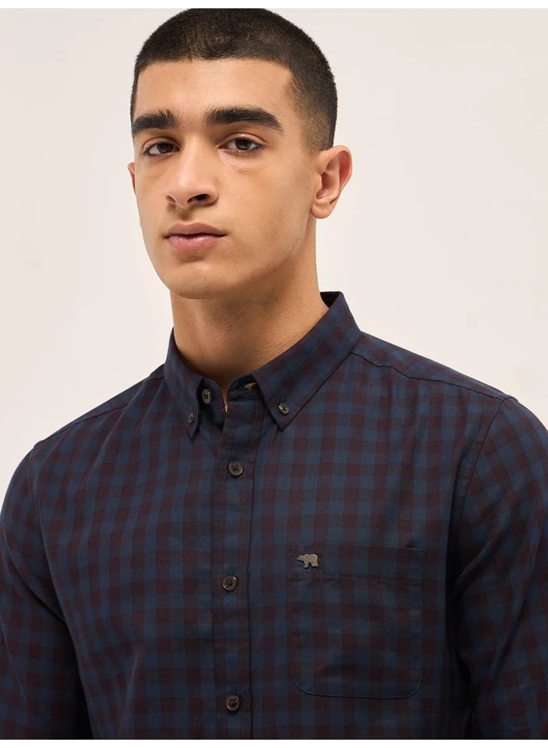THE BEAR HOUSE Men’s Long Sleeve Shirt – Classic, Comfortable and Stylish Essential for Work, Travel or Casual Outings