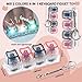 TYRIXKI 2 Pcs Keyboard Fidget Toy Fidget Keychain Keyboard with LED Lights Cat Shape Keyboard Decompression Button Finger Clicker Toys Button Stress Relief Fidget to Relief Stress - Image 4