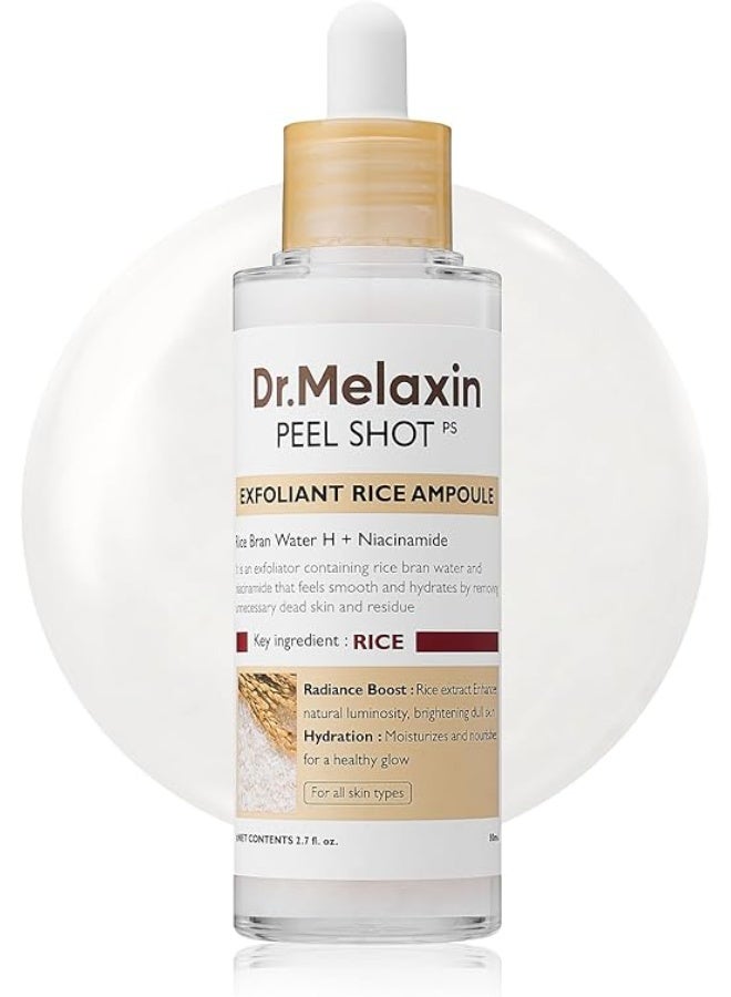 Dr. Melaxin د. ميلكسين - أمبول تقشير بيلي شوت من الأرز الأبيض 80 مل - Image 1