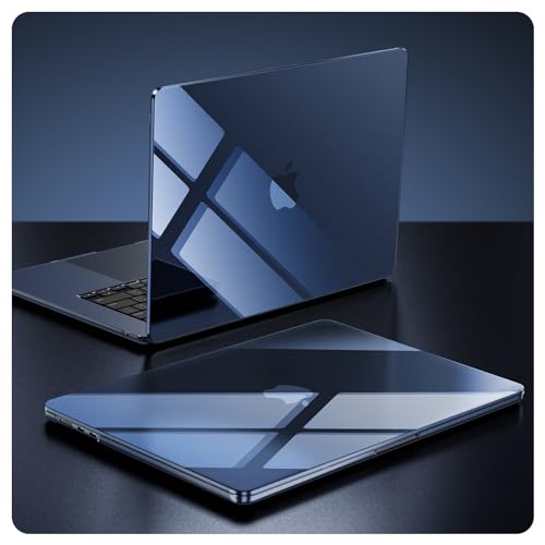 Soonjet for MacBook Air 15 inch Case M4 2025 2024 2023 M3 M2 [Exclusive Midnight, Dazzle Boldly] Hard Shell Cover A3241 A3114 A2941 - Crystal Midnight - Image 1