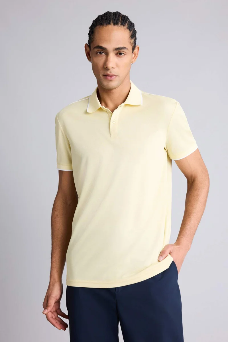 Defacto  Slim Fit Short Sleeve Polo T-Shirt for Men | Best Price UAE