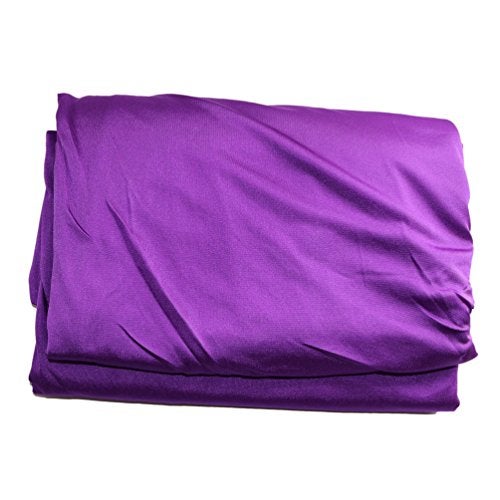 Wellsem Deluxe Yoga Swing - 5.5 Yard L x 3 Yard W Aerial Hammock Silk Fabric for Bodybuilding (Deep Purple) - Image 4