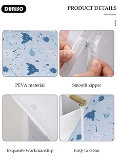 DUNISO Washing Machine Cover,Waterproof and Dustproof Washer Cover, Front Opening External Automatic Roller Washing Machine Cover for 10KG Washer and dryer,Made Of PEVA Material,UV Protection, Aging Resistant  - Image 2
