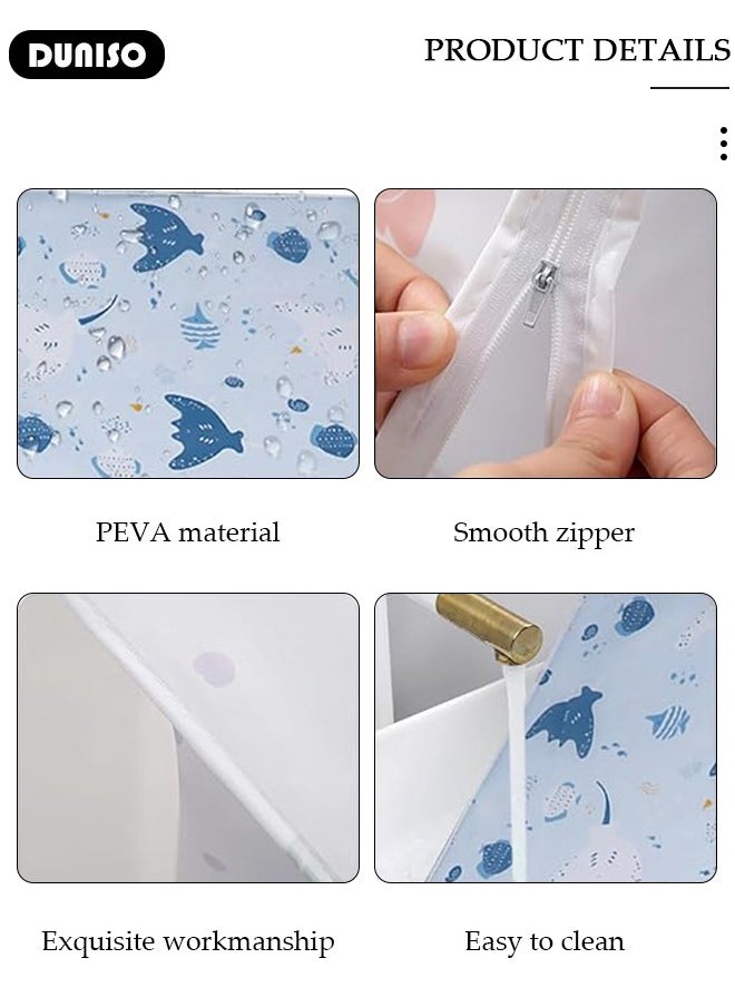 DUNISO Washing Machine Cover,Waterproof and Dustproof Washer Cover, Front Opening External Automatic Roller Washing Machine Cover for 10KG Washer and dryer,Made Of PEVA Material,UV Protection, Aging Resistant  - Image 2