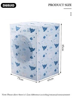 DUNISO Washing Machine Cover,Waterproof and Dustproof Washer Cover, Front Opening External Automatic Roller Washing Machine Cover for 10KG Washer and dryer,Made Of PEVA Material,UV Protection, Aging Resistant  - Image 4