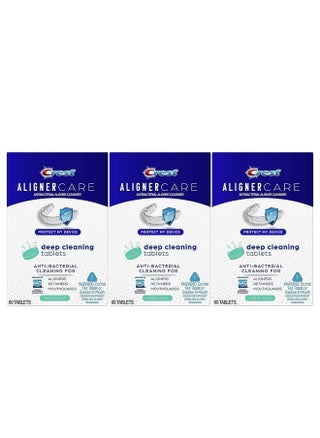 Aligner Care Deep Cleaning Anti-Bacterial Tablets For Aligners, Retainers, Mouthguards, 60-Count, Pack Of 3 - pzsku/Z3A96C706CDD3E88DA925Z/45/_/1725286677/59912e89-20ab-406b-8e84-245bd85efb25