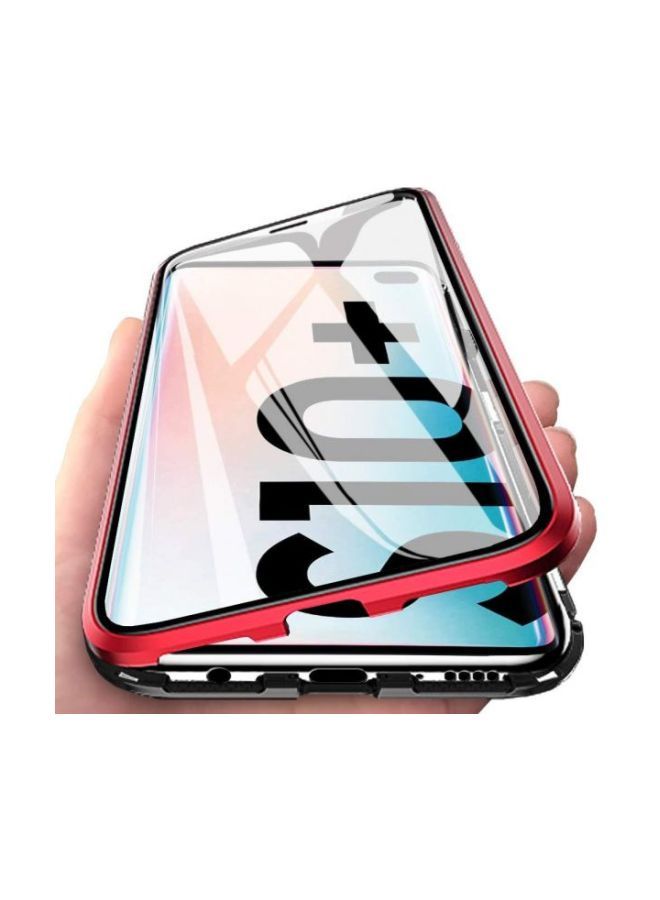NIBEMINENT Protective Case Cover For Samsung Galaxy S10 Plus Clear/Red - Image 3