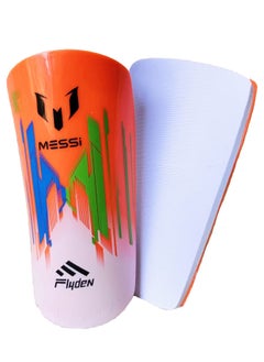 Generic MESSI One Pair Football Shin Guards Technical Field Equipment, Orange  - Image 4