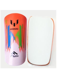 Generic MESSI One Pair Football Shin Guards Technical Field Equipment, Orange  - Image 2