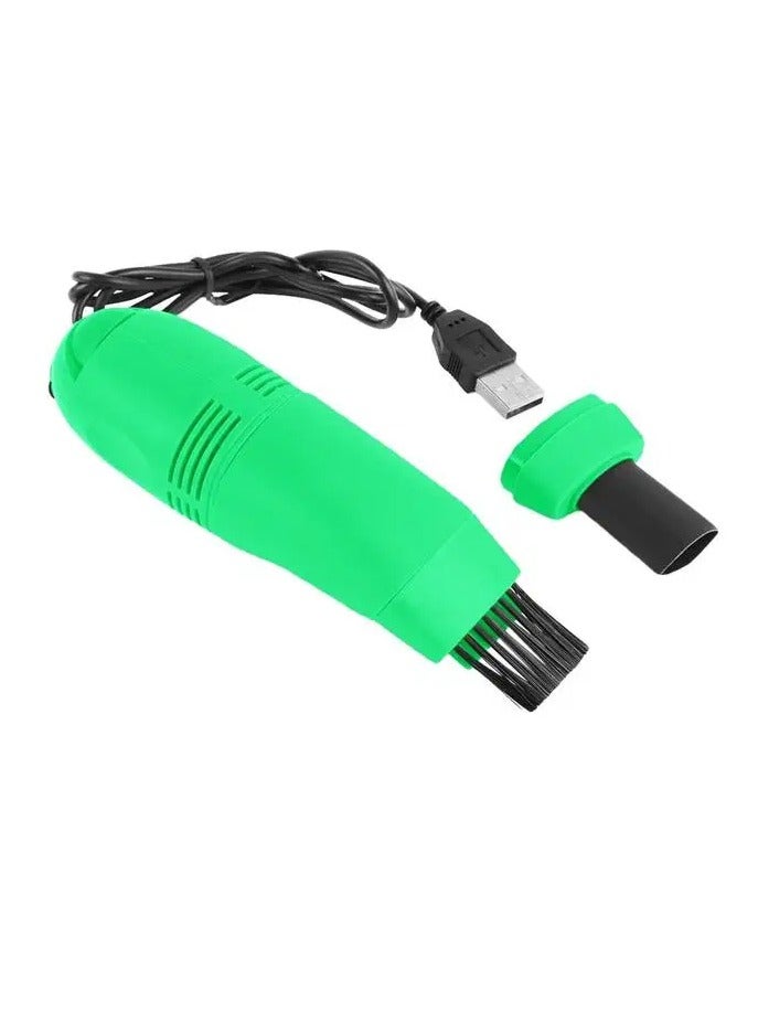 AROAQ Keyboard Cleaning Brush, Mini Computer Vacuum Usb Keyboard Cleaner, Lightweight Portable Computer Dust Blower Duster, Vacuum Computer Cleaning Tool For Laptops Computers, (Green) - Image 1