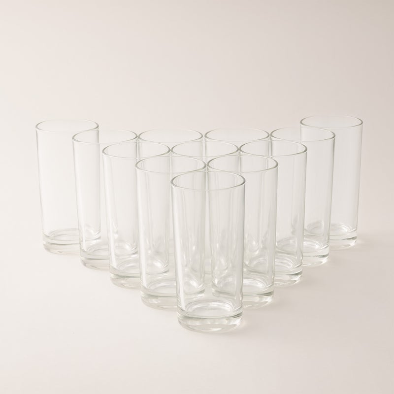 Borgonovo 12pcs transparent tumbler set 300ml - Image 2