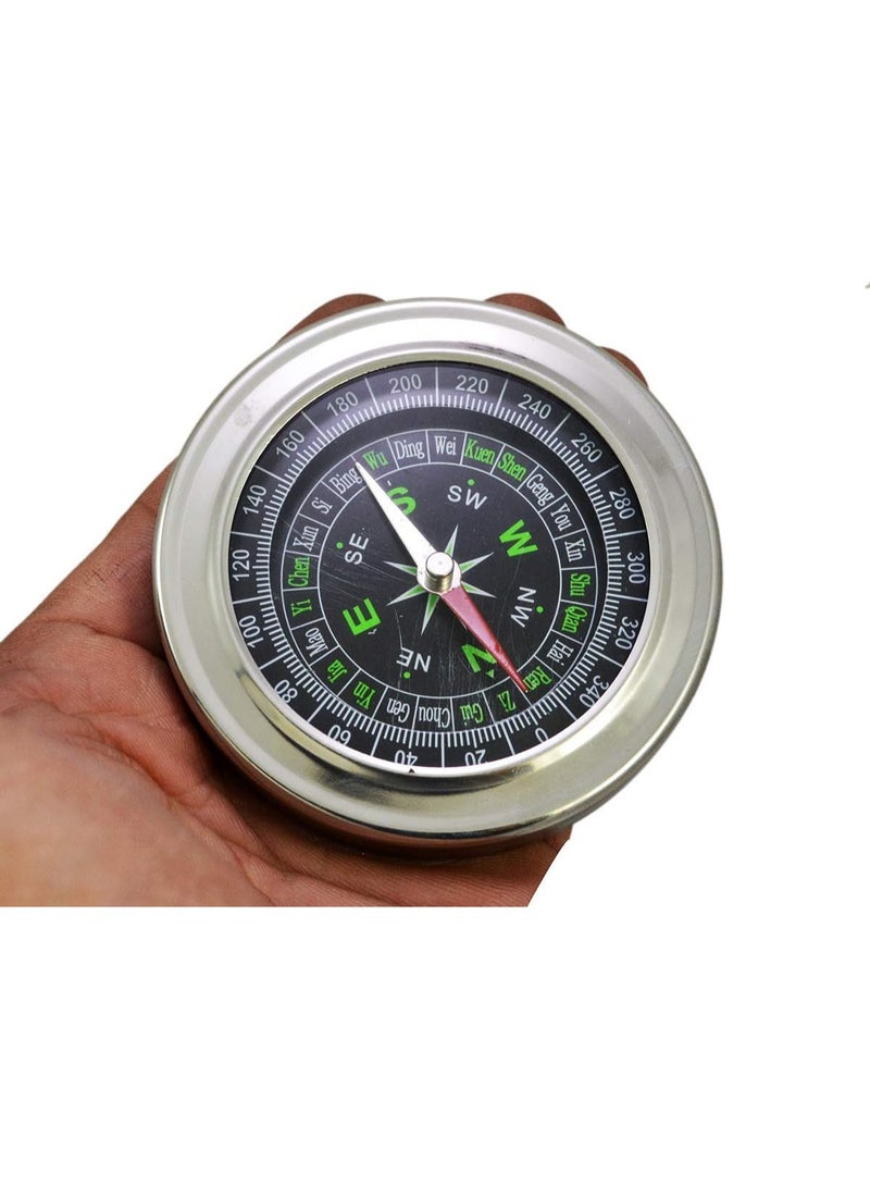 Portable Metal Pocket Compass - Image 2